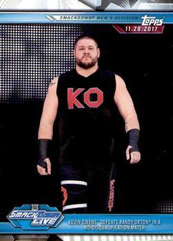 #73 Kevin Owens Defeats Randy Orton in a No-Disqualification Match - 2019 Topps WWE Road to Wrestlemania Wrestling