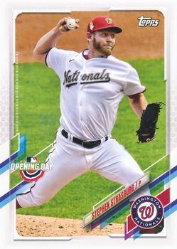 #73 Stephen Strasburg - Washington Nationals - 2021 Topps Opening Day Baseball