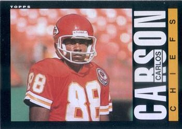 #273 Carlos Carson - Kansas City Chiefs - 1985 Topps Football