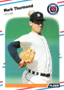 #73 Mark Thurmond - Detroit Tigers - 1988 Fleer Baseball