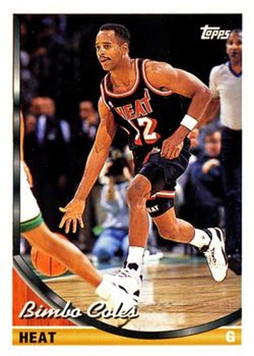 #73 Bimbo Coles - Miami Heat - 1993-94 Topps Basketball