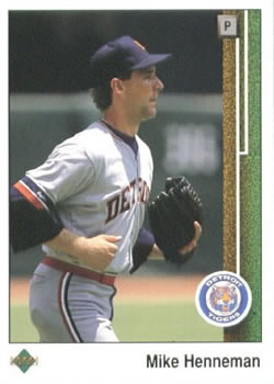 #373 Mike Henneman - Detroit Tigers - 1989 Upper Deck Baseball