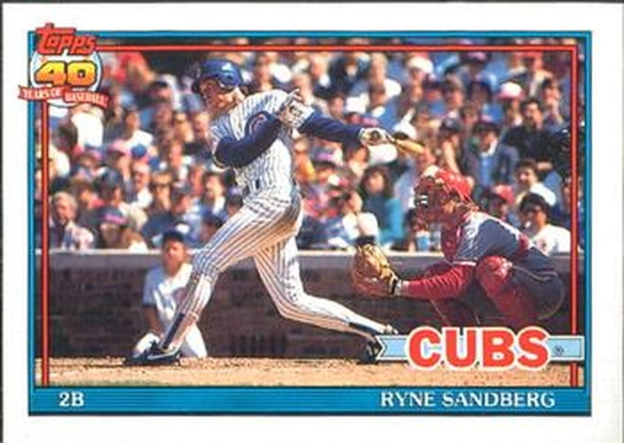 #740 Ryne Sandberg - Chicago Cubs - 1991 O-Pee-Chee Baseball
