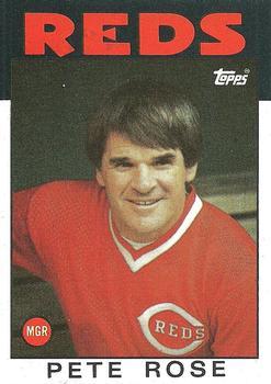 #741 Pete Rose - Cincinnati Reds - 1986 Topps Baseball