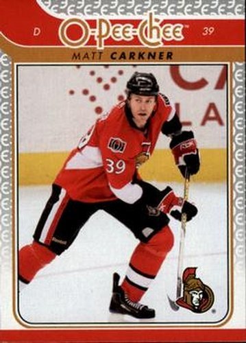 #742 Matt Carkner - Ottawa Senators - 2009-10 O-Pee-Chee Hockey