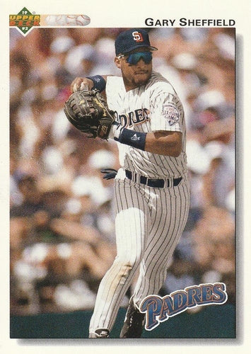 #745 Gary Sheffield - San Diego Padres - 1992 Upper Deck Baseball