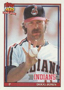 #745 Doug Jones - Cleveland Indians - 1991 Topps Baseball