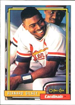 #746 Bernard Gilkey - St. Louis Cardinals - 1992 O-Pee-Chee Baseball