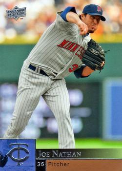 #748 Joe Nathan - Minnesota Twins - 2009 Upper Deck Baseball