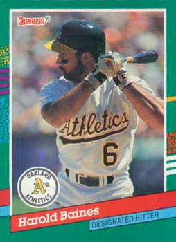 #748 Harold Baines - Oakland Athletics - 1991 Donruss Baseball