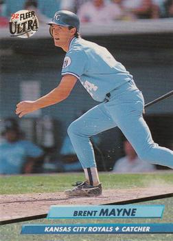 #74 Brent Mayne - Kansas City Royals - 1992 Ultra Baseball