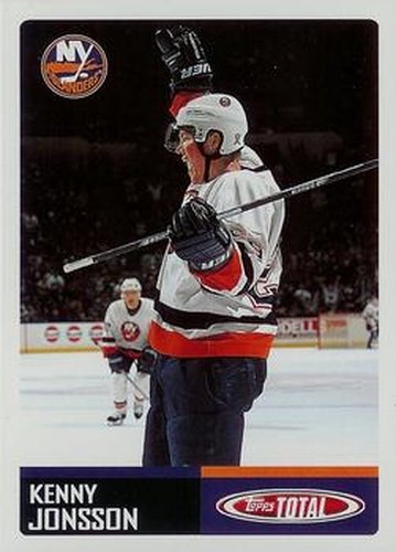 #74 Kenny Jonsson - New York Islanders - 2002-03 Topps Total Hockey