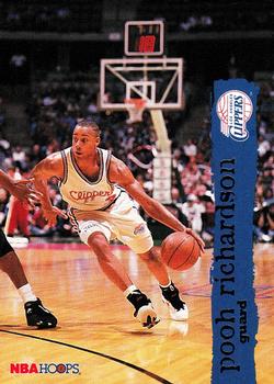 #74 Pooh Richardson - Los Angeles Clippers - 1995-96 Hoops Basketball