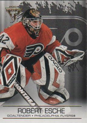 #74 Robert Esche - Philadelphia Flyers - 2003-04 Pacific Private Stock Titanium Hockey