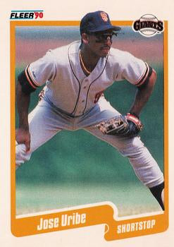 #74 Jose Uribe - San Francisco Giants - 1990 Fleer USA Baseball