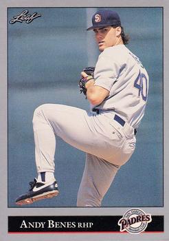 #74 Andy Benes - San Diego Padres - 1992 Leaf Baseball