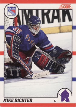 #74 Mike Richter - New York Rangers - 1990-91 Score Canadian Hockey