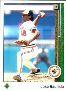 #574 Jose Bautista - Baltimore Orioles - 1989 Upper Deck Baseball