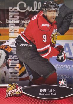 #74 Gemel Smith - Owen Sound Attack - 2012-13 In The Game Heroes and Prospects Hockey