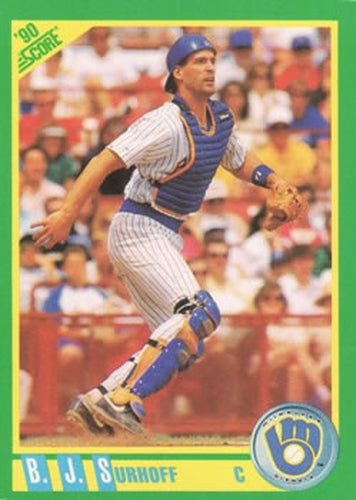 #74 B.J. Surhoff - Milwaukee Brewers - 1990 Score Baseball