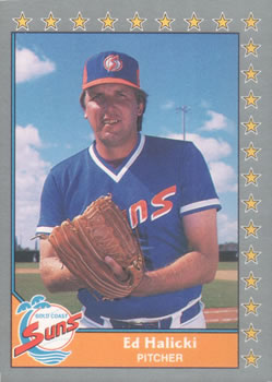 #74 Ed Halicki - Gold Coast Suns - 1990 Pacific Senior League Baseball