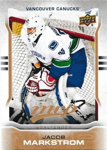 #74 Jacob Markstrom - Vancouver Canucks - 2014-15 Upper Deck MVP Hockey