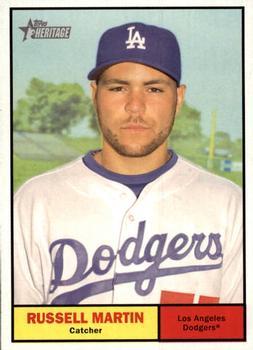 #74 Russell Martin - Los Angeles Dodgers - 2010 Topps Heritage Baseball