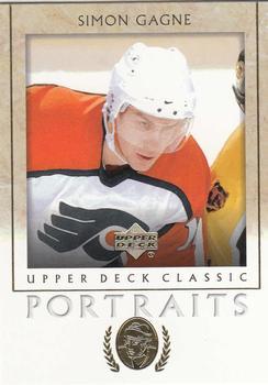 #74 Simon Gagne - Philadelphia Flyers - 2002-03 Upper Deck Classic Portraits Hockey