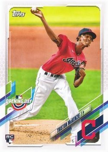 #74 Triston McKenzie - Cleveland Indians - 2021 Topps Opening Day Baseball
