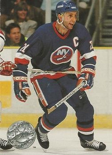 #74 Brent Sutter - New York Islanders - 1991-92 Pro Set Platinum Hockey