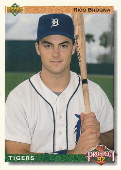 #74 Rico Brogna - Detroit Tigers - 1992 Upper Deck Baseball