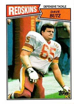 #75 Dave Butz - Washington Redskins - 1987 Topps Football