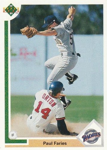 #751 Paul Faries - San Diego Padres - 1991 Upper Deck Baseball