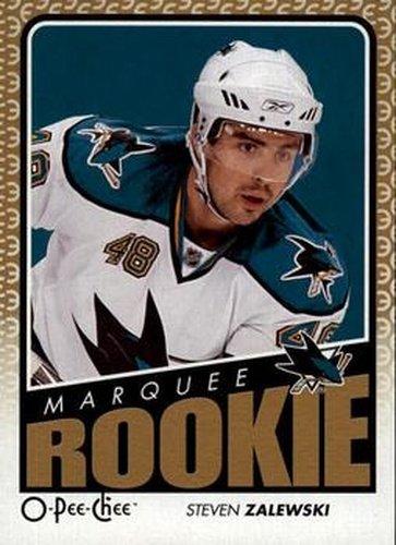 #753 Steven Zalewski - San Jose Sharks - 2009-10 O-Pee-Chee Hockey