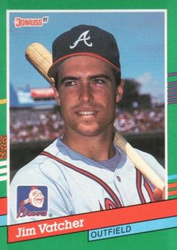 #753 Jim Vatcher - Atlanta Braves - 1991 Donruss Baseball