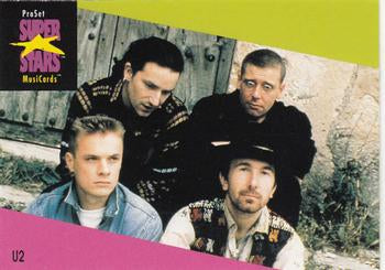 #101 U2 - 1991 Pro Set SuperStars MusiCards