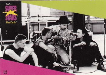 #106 U2 - 1991 Pro Set SuperStars MusiCards