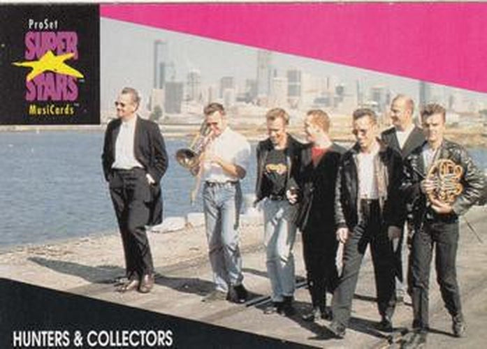 #186 Hunters & Collectors - 1991 Pro Set SuperStars MusiCards