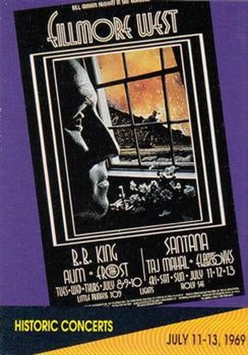 #248 Santana at the Fillmore West - 1991 Pro Set SuperStars MusiCards