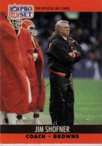 #755 Jim Shofner - Cleveland Browns - 1990 Pro Set Football