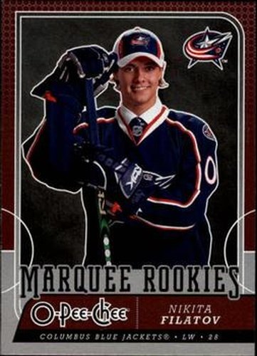 #757 Nikita Filatov - Columbus Blue Jackets - 2008-09 O-Pee-Chee Hockey