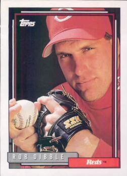 757 Rob Dibble - Cincinnati Reds - 1992 Topps Baseball – Isolated