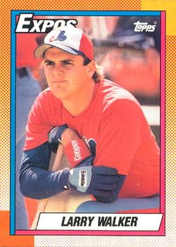 #757 Larry Walker - Montreal Expos - 1990 O-Pee-Chee Baseball