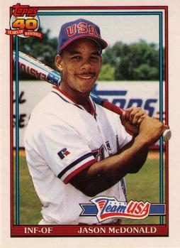 #75T Jason McDonald - USA - 1991 Topps Traded Baseball