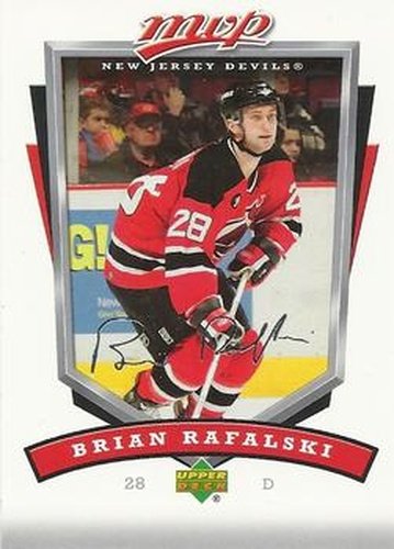 #175 Brian Rafalski - New Jersey Devils - 2006-07 Upper Deck MVP Hockey