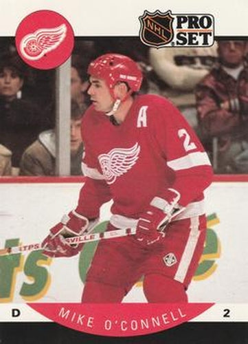#75 Mike O'Connell - Detroit Red Wings - 1990-91 Pro Set Hockey