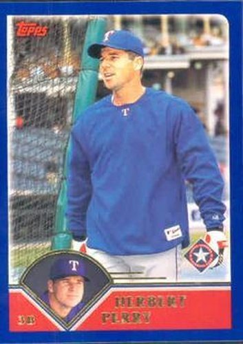 #75 Herbert Perry - Texas Rangers - 2003 Topps Baseball