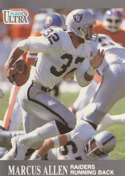 #75 Marcus Allen - Los Angeles Raiders - 1991 Ultra Football