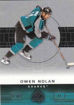 #75 Owen Nolan - San Jose Sharks - 2002-03 SP Authentic Hockey