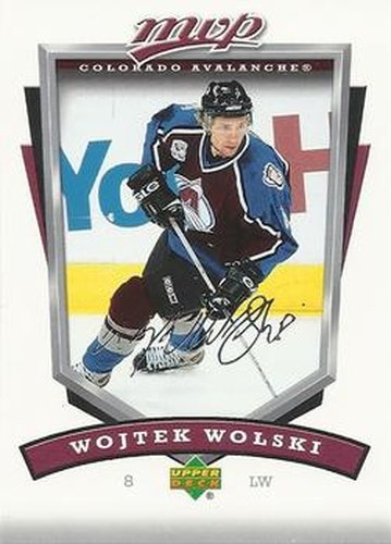 #75 Wojtek Wolski - Colorado Avalanche - 2006-07 Upper Deck MVP Hockey